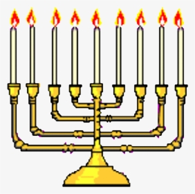 Hanukkah Hanukkahstickers Freetoedit - Transparent Hanukkah Menorah Gif, HD Png Download, Free Download
