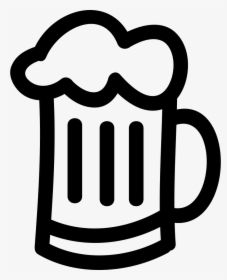 Beer Jar Hand Drawn Outline - Draw A Beer Can, HD Png Download, Free Download