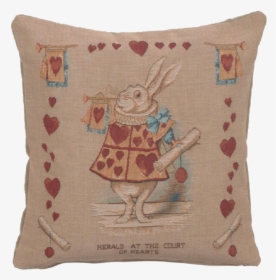 Heart Rabbit Alice In Wonderland I French Tapestry - Cushion, HD Png Download, Free Download