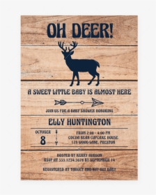 Oh Deer Baby Shower Invitation Template By Littlesizzle"  - Deer And Arrow Baby Shower Diaper Raffle, HD Png Download, Free Download