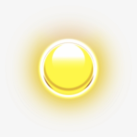 Btn Glow Yellow - Circle, HD Png Download, Free Download