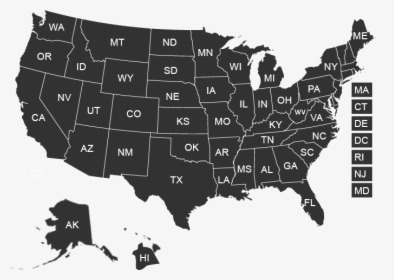 Map - United States Transparent Background, HD Png Download, Free Download