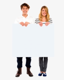 People Holding Banner Png Image - Portable Network Graphics, Transparent Png, Free Download