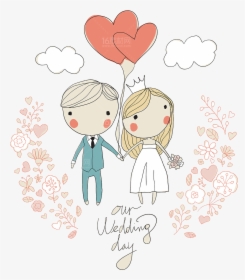 Svg Download Wedding Invitation Illustration Cartoon - Vector Couple Illustration Png, Transparent Png, Free Download