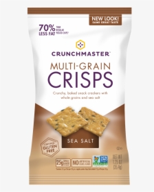 Crunchmaster Multi-grain Crisps, Sea Salt, - Crunchmaster Multi Grain Crackers Sea Salt, HD Png Download, Free Download