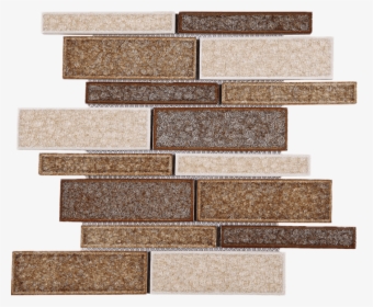 Brown-beige Glass & Ceramic Mesh Mounted Mosaic Tile - Sell Glass Ceramic Tile, HD Png Download, Free Download