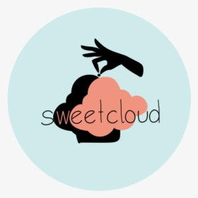 Sweet Cloud Logo Sweet Arms Graphic Pink Black Desserts - Illustration, HD Png Download, Free Download