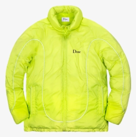 Dime Court Puffer Jacket Neon Preview - Hoodie, HD Png Download, Free Download