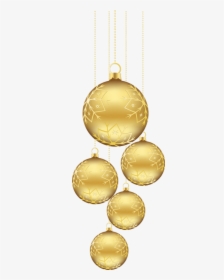 Boules De Noël Dorées Png - Gold Ornaments Clip Art, Transparent Png, Free Download