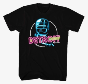 Neon Detroit Robocop T-shirt - L7 Smell The Magic Shirt, HD Png Download, Free Download