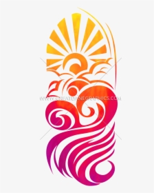 Sunrise Transparent Water Clipart - Graphic Design, HD Png Download, Free Download