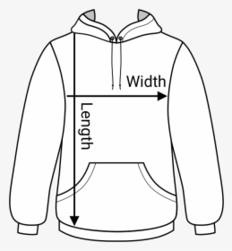 Hoodie Size Chart Length Width, HD Png Download, Free Download