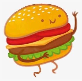 #hamburguesa #mejoresamigas #siganme #mejores Amigas - Papas Fritas Y Hamburguesa Kawaii, HD Png Download, Free Download