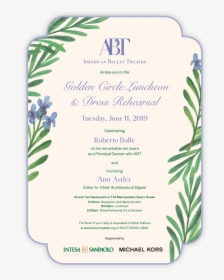 Abt Goldencircle Sp19 Invite Nobutton-1 - Jasmine, HD Png Download, Free Download