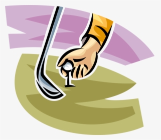 Golfer Tees Off With - Illustration, HD Png Download, Free Download