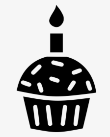 Muffin Cake Cup Candle Dessert Pastry - Icon Cupcake Lilin Png, Transparent Png, Free Download