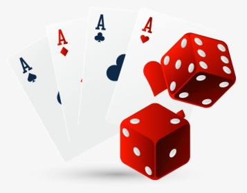 Dice Playing Card Game Ace - Cards And Dice Png, Transparent Png, Free Download