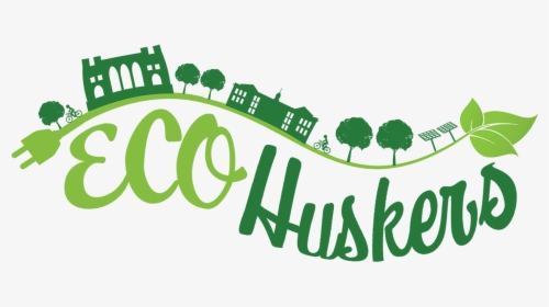 Eco Huskers Logo In Green - Graphic Design, HD Png Download, Free Download