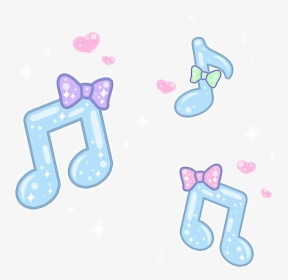 #musicnote #music #pastel #kawaii - Kawaii Cute Music Notes, HD Png Download, Free Download