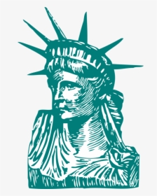 Statue Of Liberty, Liberty, Statue, New York, Manhattan - Statue Of Liberty Illustration, HD Png Download, Free Download