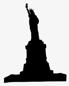 Statue Of Liberty - Statue Of Liberty Silhouette Png, Transparent Png, Free Download