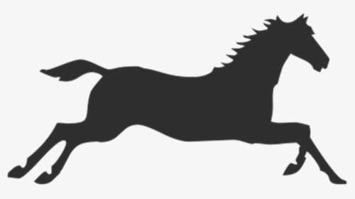 Horse Silhouette Galloping, HD Png Download, Free Download