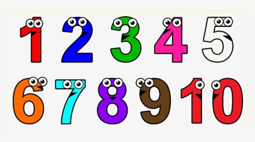 1 To 10 Numbers Background Png, Transparent Png, Free Download