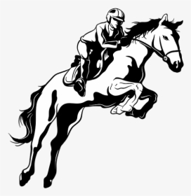Horse, Racing, Animal, Riding, Rider, Coloring, Jokey - Stallion, HD Png Download, Free Download