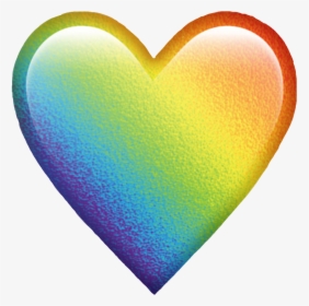Rainbow Colorful Colors Emoji Heart Emojiheart Freetoed - Transparent Background Rainbow Heart Emoji Png, Png Download, Free Download