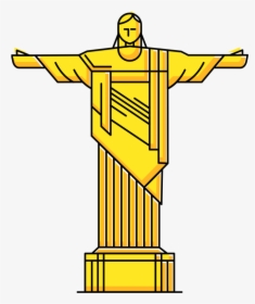 Rio The Statue Of Christ Clipart Png Image Free Download - Template Rio De Janeiro, Transparent Png, Free Download