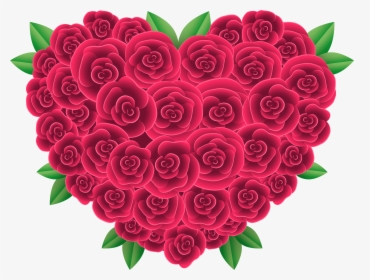Floral Heart Png Clipart - Heart Of Flowers Png, Transparent Png, Free Download