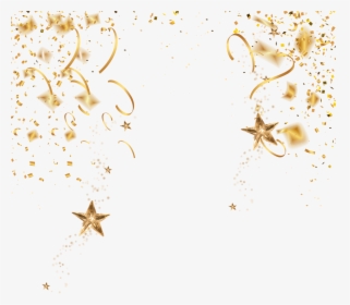 Gold Confetti Png- - Transparent Background Gold Confetti, Png Download, Free Download