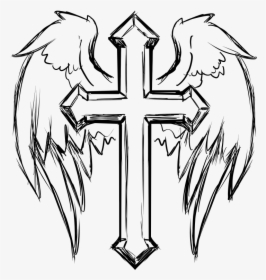 Cross Drawing For Free Download - Cross Drawing, HD Png Download, Free Download