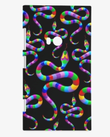 Snake Psychedelic Rainbow Colors Hard Case For Nokia - Psychedelic Full Print T Shirt, HD Png Download, Free Download