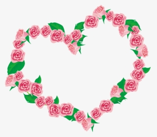 Heart Rose Png Pic - Coração De Flores Png, Transparent Png, Free Download