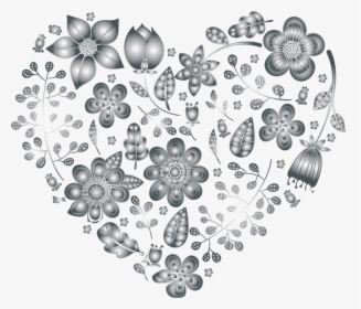 Transparent White Floral Png - Heart Of Flowers Transparent Background, Png Download, Free Download