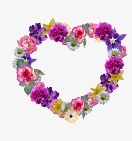 Flowers, Heart, Mother"s Day, Floral Wreath, Greeting - Wednesday Flowers Hd, HD Png Download, Free Download