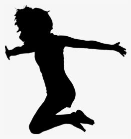 Female, For Goal, Girl, Human, Jumping, Silhouette - Girl Jumping Silhouette Png, Transparent Png, Free Download