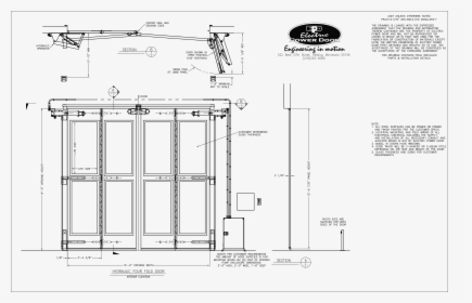 Transparent Opening Door Png - Folding Door Drawing Plan, Png Download, Free Download