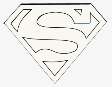 How To Draw Superman Logo Easy Step - Illustration, HD Png Download, Free Download