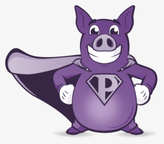 Transparent Pig Cartoon Png - Purple Pig Cartoon, Png Download, Free Download