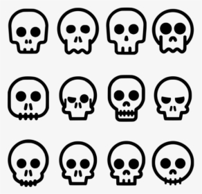 Emoticon,head,skull - Skull Comic, HD Png Download, Free Download
