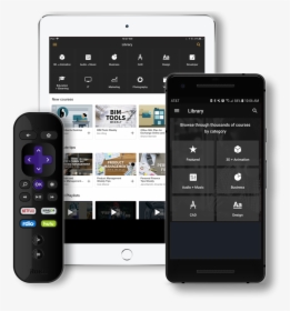 Phone, Tablet, And Roku Image - Iphone, HD Png Download, Free Download