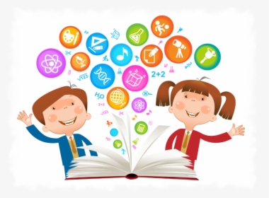 Children"s School Vector Clipart Child Clip Art - Benefits Of Reading Cartoon, HD Png Download, Free Download