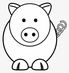 Cartoon Pig Svg Clip Arts - Pig Cartoon Black Background, HD Png Download, Free Download