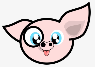 Pig Animal Cartoon Free Picture - Cartoon Face For Pig Png, Transparent Png, Free Download