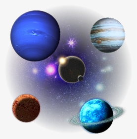 Planet Stars Sticker By - Transparent Planets Clipart, HD Png Download, Free Download
