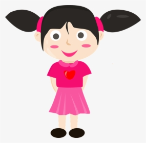 Lady, Cartoon, Vector, Kids - Gambar Anak Perempuan Clip Art, HD Png Download, Free Download