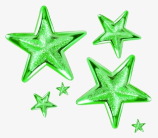 Transparent Green Star Png - Transparent Background Gold Stars Png, Png Download, Free Download