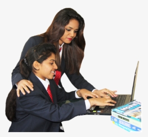 Indian School Students Png Download - Computer Student Image Hd, Transparent Png, Free Download